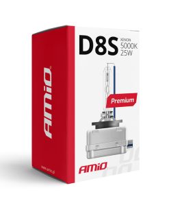 Bombilla xenón tipo D8S 5000K AMiO PREMIUM