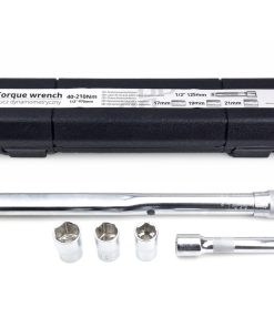 Llave dinamométrica torque (apriete) con copas 17/19/21 mm 40-210 Nm AMiO-02407