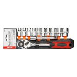 Juego de llaves de copa 11 elementos (1/2" 10-24mm)