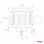 Lámpara de Trabajo 12 LED (2 Funciones)- AWL08