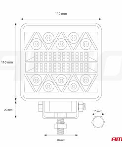 Lámpara de Trabajo AWL15 26LED COMBO 9-36V