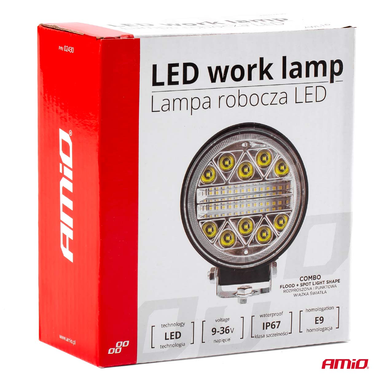 Lámpara de Trabajo AWL16 26LED COMBO 9-36V 9 Lámpara de Trabajo AWL16 26LED COMBO 9-36V