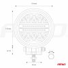 Lámpara de Trabajo AWL16 26LED COMBO 9-36V