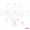 Lámpara de Trabajo AWL18 1LED HP SPOT 9-36V