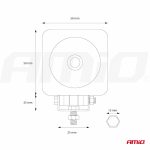 Lámpara de Trabajo AWL18 1LED HP SPOT 9-36V