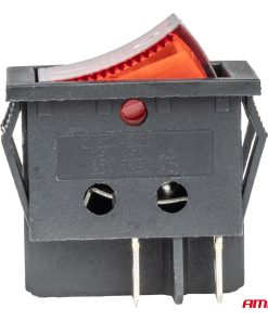 Interruptor rectangular rojo 12V/230V (iluminación) BU02 4 Interruptor rectangular rojo 12V/230V (iluminación) BU02