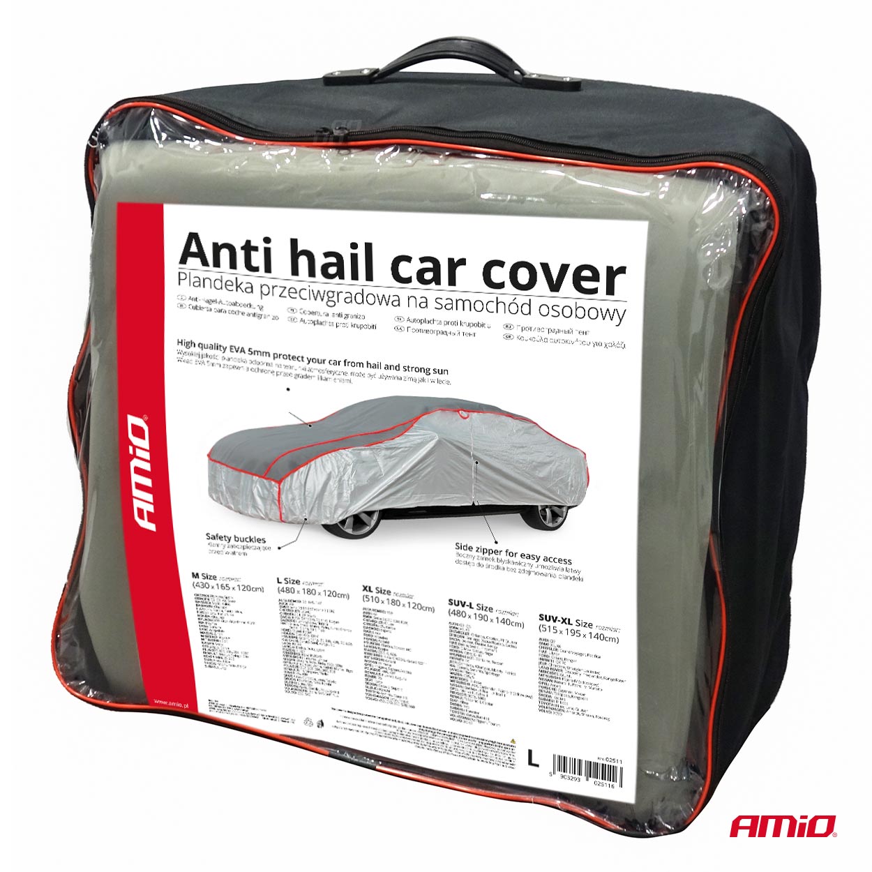 Protector para coche (funda protectora) antigranizo, talla L 1 Protector para coche (funda protectora) antigranizo, talla L