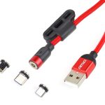 Cable USB 3 en 1 MAGNÉTICO Lightning/USB C/micro USB 1m UC-08