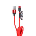 Cable USB 3 en 1 MAGNÉTICO Lightning/USB C/micro USB 1m UC-08