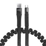 Cable espiral USB+microUSB 1.2m FullLINK UC-12