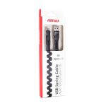 Cable espiral USB+microUSB 1.2m FullLINK UC-12