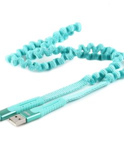 Cable espiral USB+USB-C 1.2m FullLINK UC-14