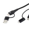 Multi-Cable USB 2 en 1 C-USB C iOs USB A FullLINK 1m UC-15
