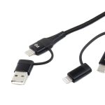 Multi-Cable USB 2 en 1 C-USB C iOs USB A FullLINK 1m UC-15