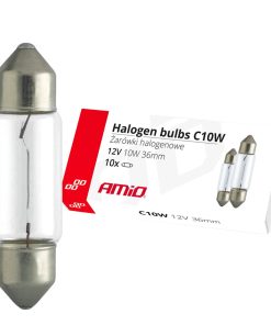 Bombillas halógenas C10W Festoon 36mm 12V 10 unid.
