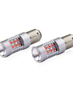 LED CANBUS 3030 24SMD 1157 BAY15D PR21/5W Red 12V/24V