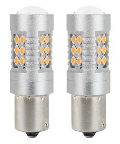 Żarówki LED CANBUS 3030 24SMD 1156 BAU15S PY21W Amber 12V/24V 11 Żarówki LED CANBUS 3030 24SMD 1156 BAU15S PY21W Amber 12V/24V