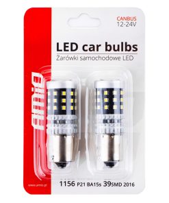LED CANBUS 2016 39SMD 1156 BA15S P21W R10W R5W White 12V/24V 6 LED CANBUS 2016 39SMD 1156 BA15S P21W R10W R5W White 12V/24V