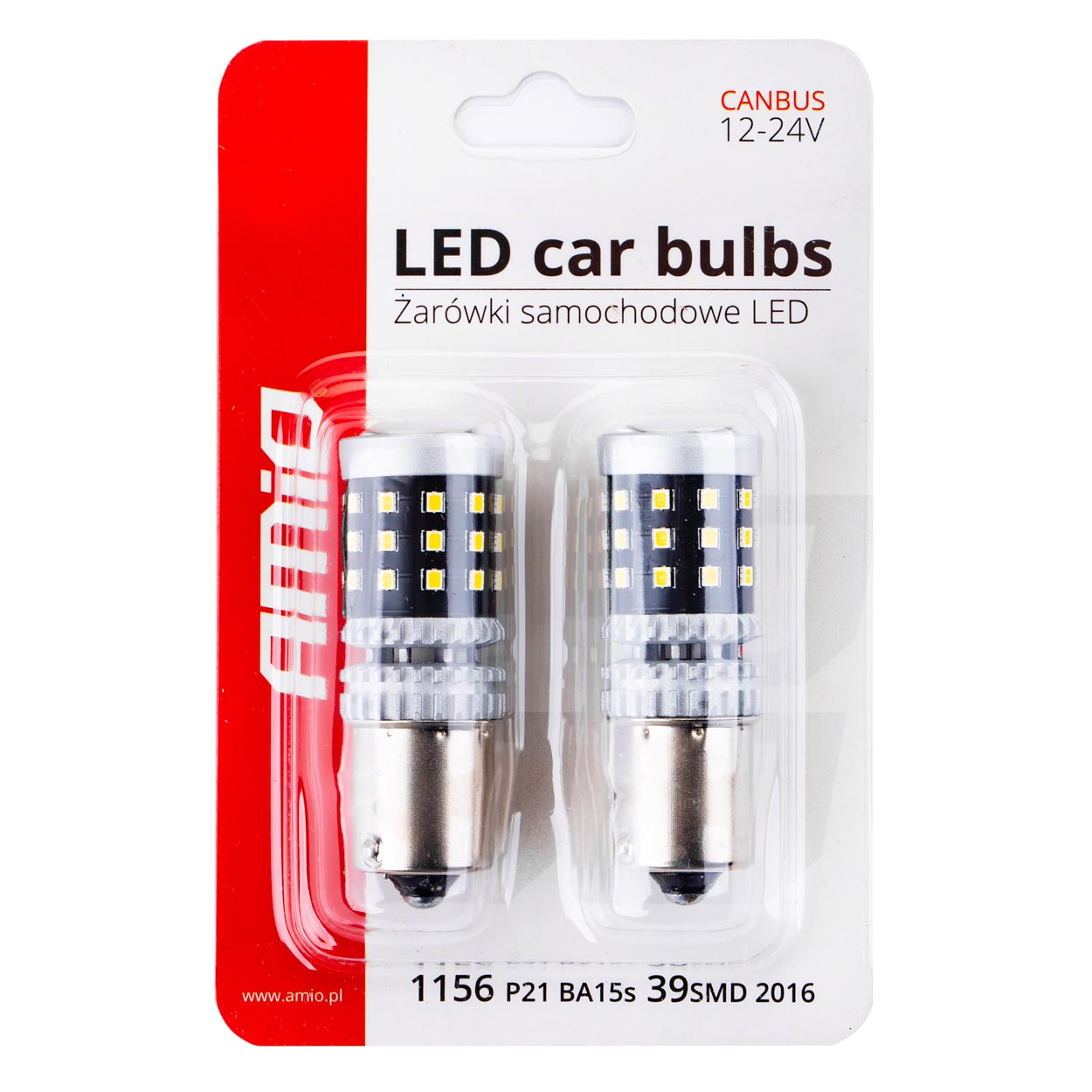 LED CANBUS 2016 39SMD 1156 BA15S P21W R10W R5W White 12V/24V 3 LED CANBUS 2016 39SMD 1156 BA15S P21W R10W R5W White 12V/24V