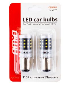 LED CANBUS 2016 39SMD 1157 BAY15D P21/5W White 12V/24V
