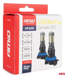 LED CANBUS 3030 18SMD HP24W White 12V/24V