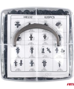 Juego de clips para carrocería x 620 unid.