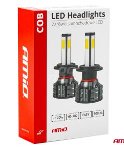 Bombilla Luz de Cruce LED Headlamp H4 COB 4Side AMiO