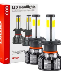 Bombilla Luz de Cruce LED Headlamp H7 COB 4Side AMiO