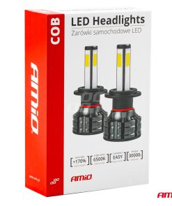 Bombilla Luz de Cruce LED Headlamp H7 COB 4Side AMiO