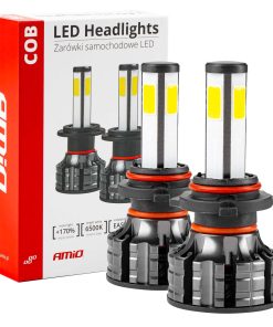 Bombilla Luz de Cruce LED Headlamp HB3 COB 4Side AMiO