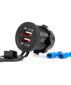 Cargador impermeable 2xUSB 12/24V MOD-04