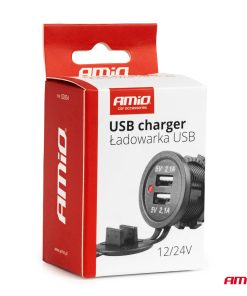 Cargador impermeable 2xUSB 12/24V MOD-04 12 Cargador impermeable 2xUSB 12/24V MOD-04