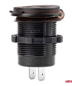 Cargador impermeable con chequeador de voltaje  2xUSB 12/24V MOD-06