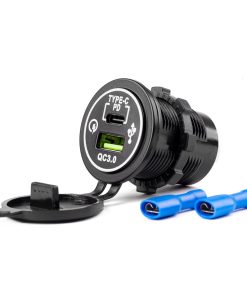 Cargador impermeable  USB+USB-C 12/24V MOD-08