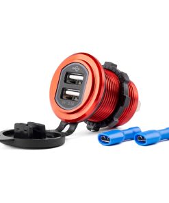 Cargador impermeable 2xUSB 12/24V MOD-10