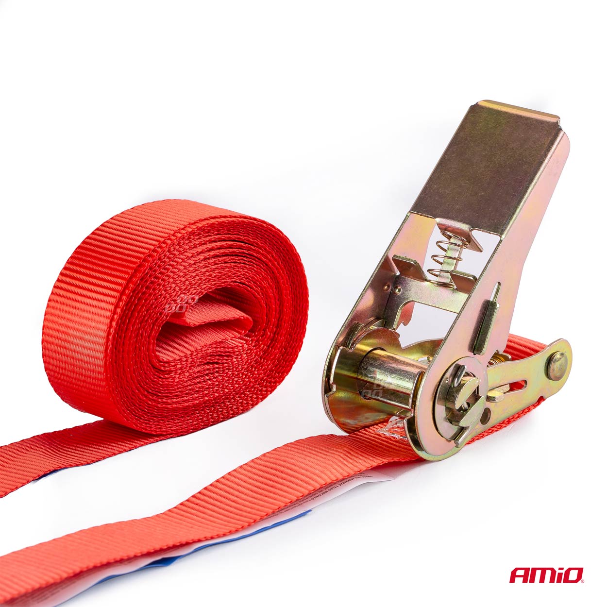 Juego cintas de amarre con tensor 500kg 25mm 6m BELT-08 12 Juego cintas de amarre con tensor 500kg 25mm 6m BELT-08