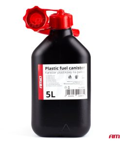 Bidón plástico para conbustible 5L AMiO, negro AMiO-02887