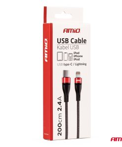 Cable USB-C+LightningC 200cm FullLINK UC-19