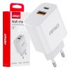 Cargador de pared PRO-09 USB+USB-C 20W Quick Charge 230V