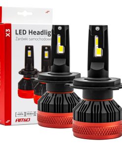 Bombilla Luz de Cruce LED Headlamp H4/H19 X3 Series AMiO-02979