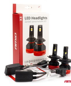 Bombilla Luz de Cruce LED Headlamp H4/H19 X3 Series AMiO-02979