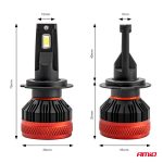 Bombilla Luz de Cruce LED Headlamp H7/H18 X3 Series AMIO-02980
