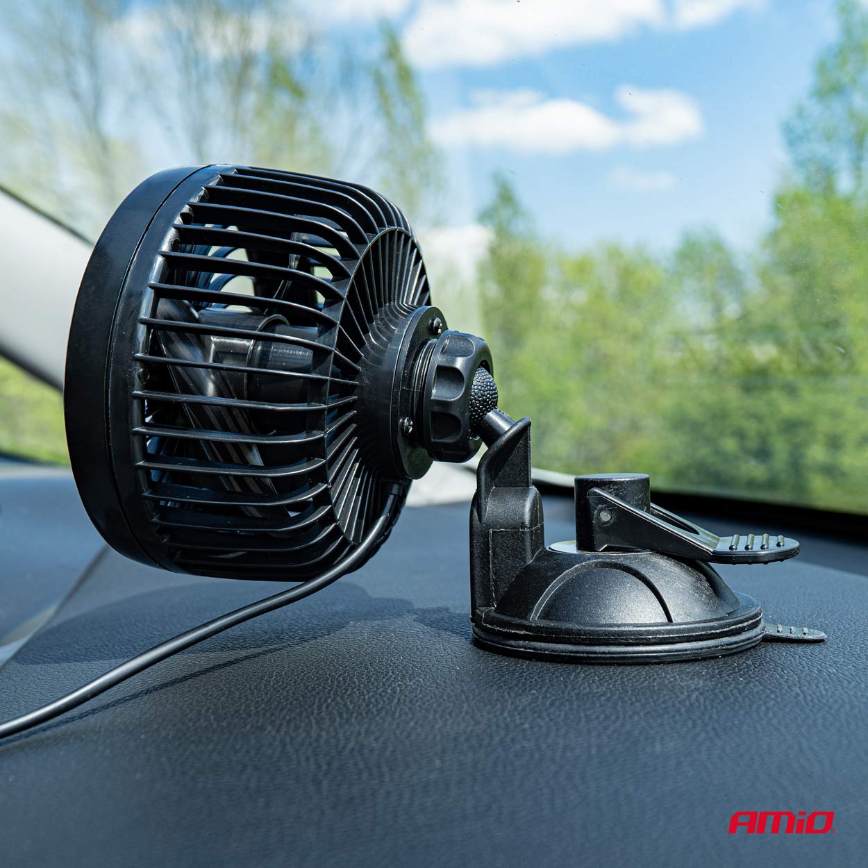 Ventilador de coche con ventosa 4,5" 12V 8 Ventilador de coche con ventosa 4,5" 12V