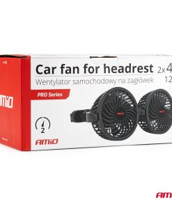 Ventilador de coche para reposacabezas 2x4" 12V 8 Ventilador de coche para reposacabezas 2x4