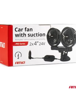 Ventilador de coche con ventosa 2x4