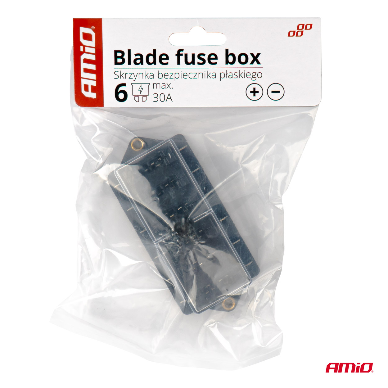 Caja de fusibles 6 tomas 30A max 4 Caja de fusibles 6 tomas 30A max
