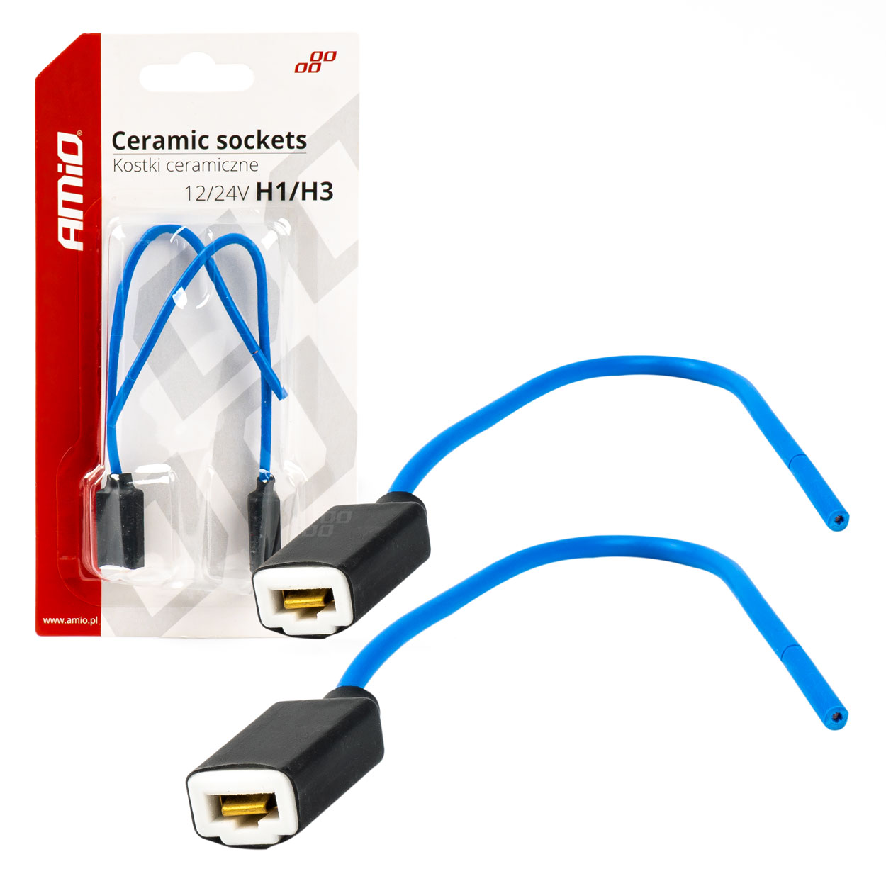 Arnes/ Enchufe Cerámico Recto 2 und. H1/H3 cable 15 cm 1 Arnes/ Enchufe Cerámico Recto 2 und. H1/H3 cable 15 cm