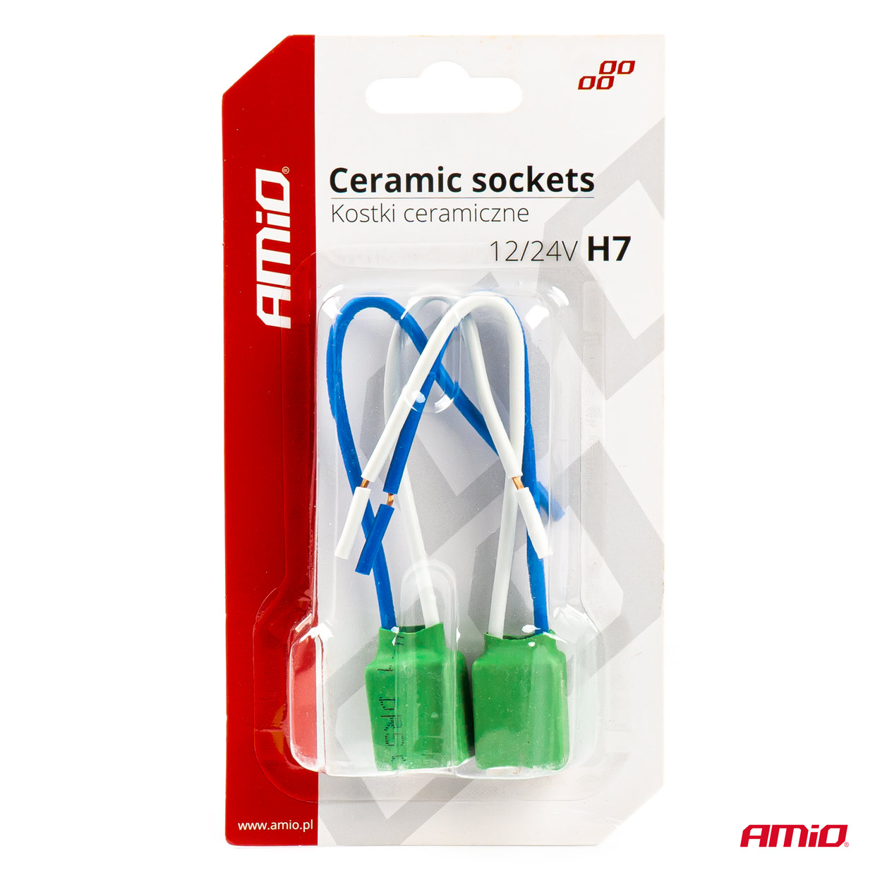 Arnes/ Enchufe Cerámico Recto 2 und. H7 cable 15 cm 3 Arnes/ Enchufe Cerámico Recto 2 und. H7 cable 15 cm