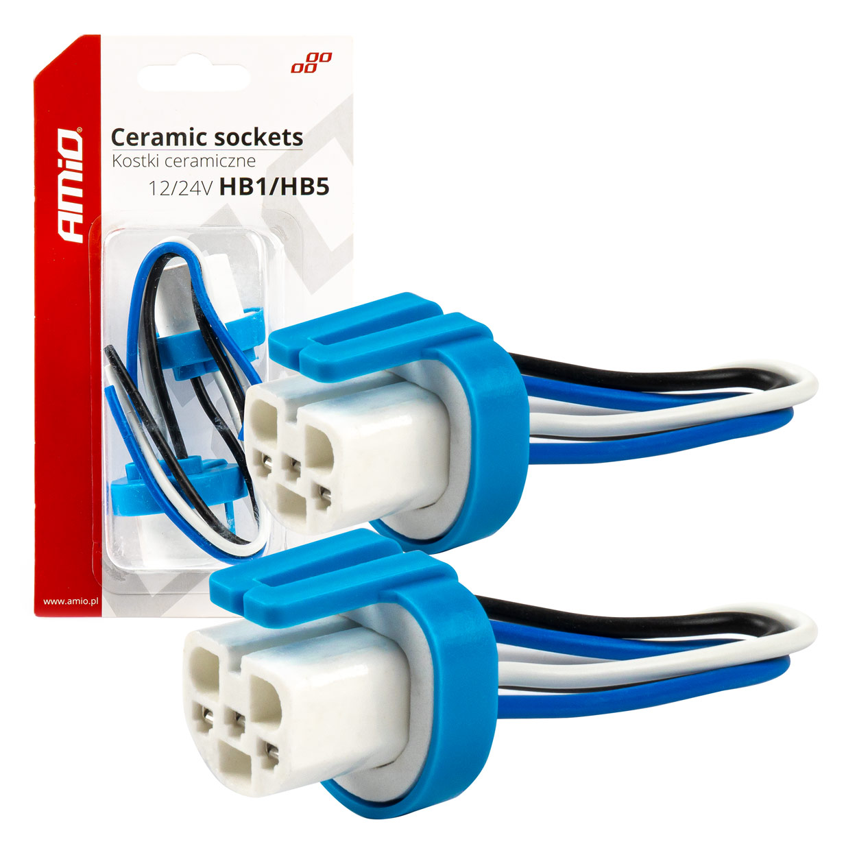 Arnes/ Enchufe Cerámico Recto 2 und. HB1/HB5 9004/9007 1 Arnes/ Enchufe Cerámico Recto 2 und. HB1/HB5 9004/9007