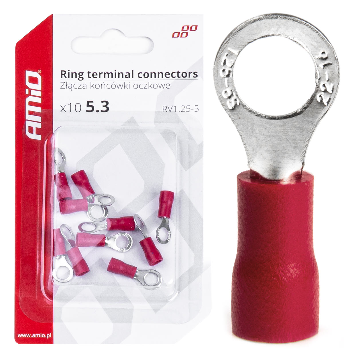 Terminal tipo Ojo RV 1.25-5 10 uds. 1 Terminal tipo Ojo RV 1.25-5 10 uds.